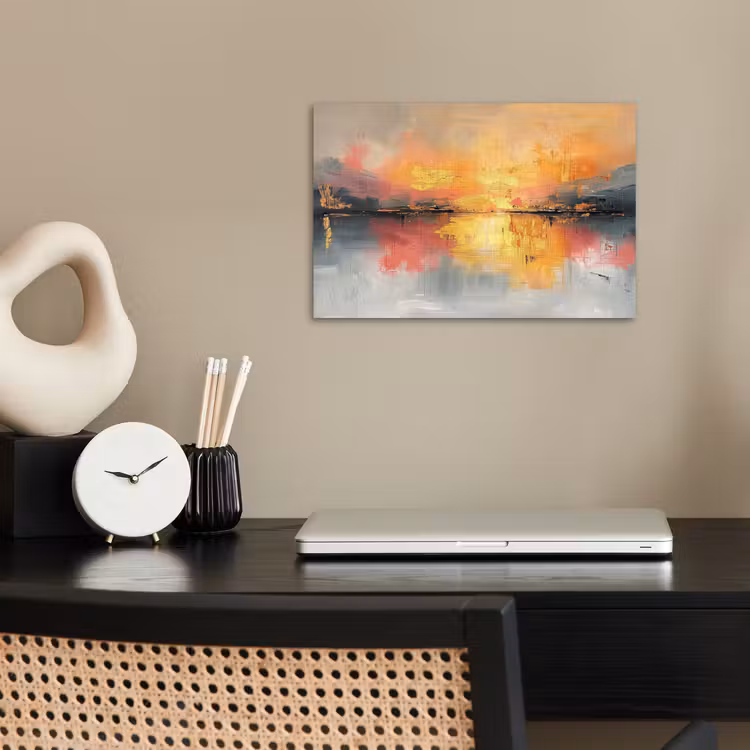 Poster - Modern - Abstract - Goud - Roze — 2