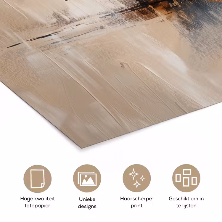Poster - Modern - Bruin - Abstract - Beige — 5