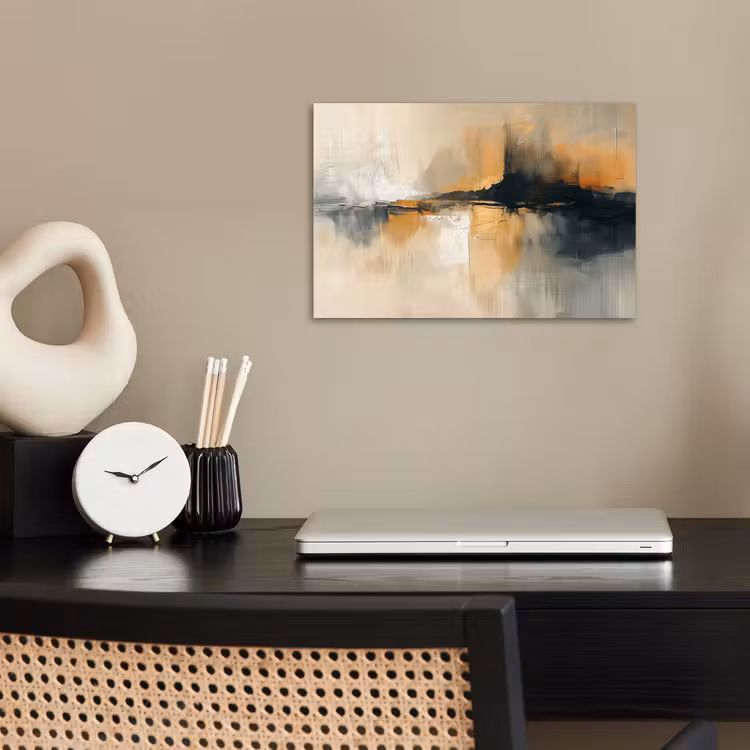 Poster - Moderne kunst - Abstract - Zwart — 2