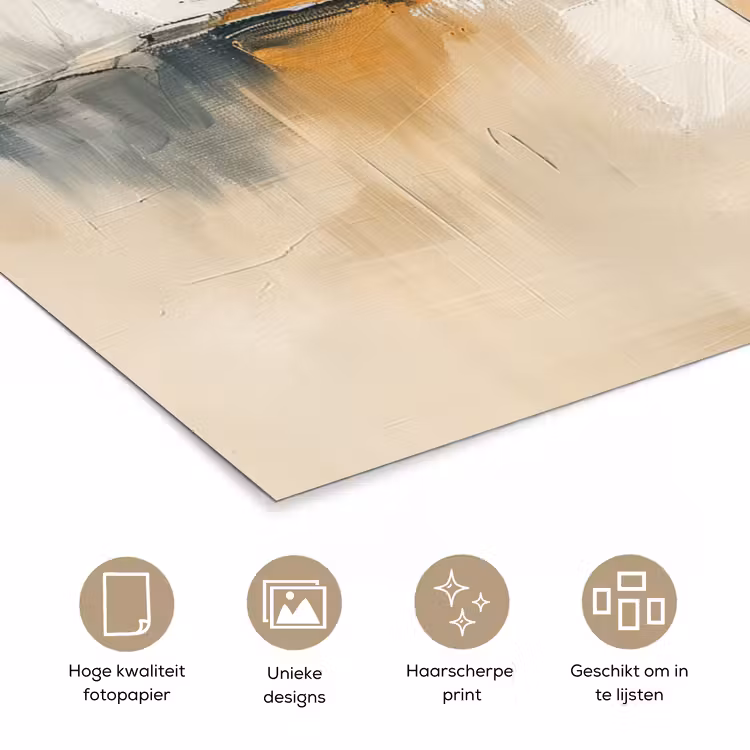 Poster - Moderne kunst - Abstract - Zwart — 5