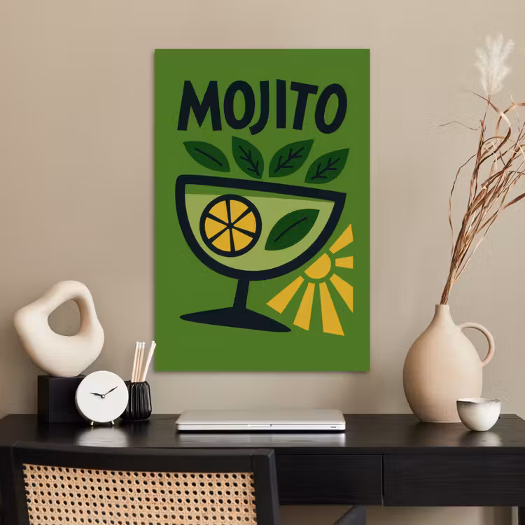 Poster - Mojito - Cocktail - Citroen - Groen — 2