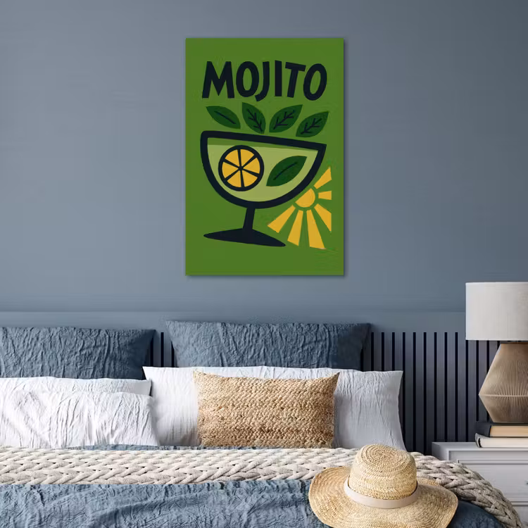 Poster - Mojito - Cocktail - Citroen - Groen — 3