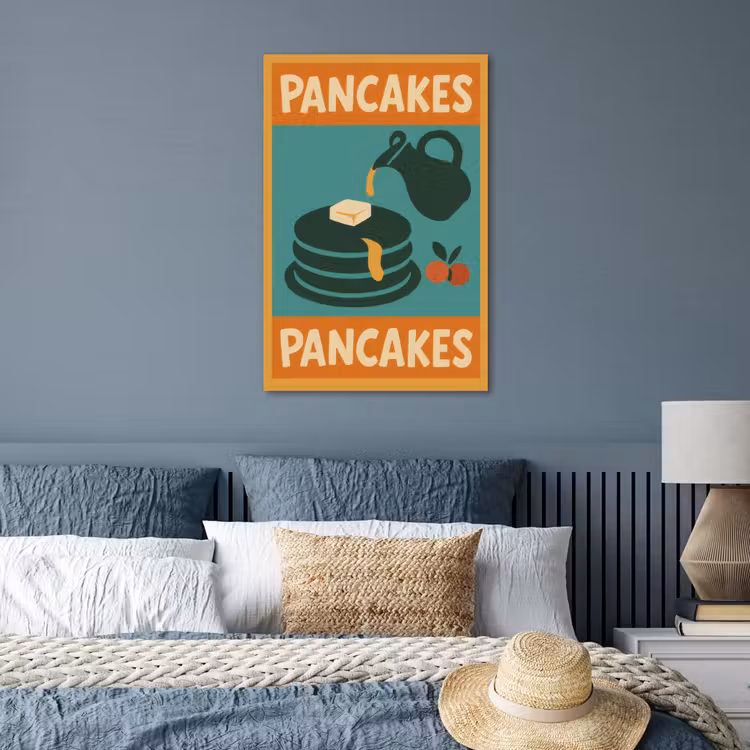 Poster - Pannenkoeken - Siroop - Illustratie - Oranje — 3