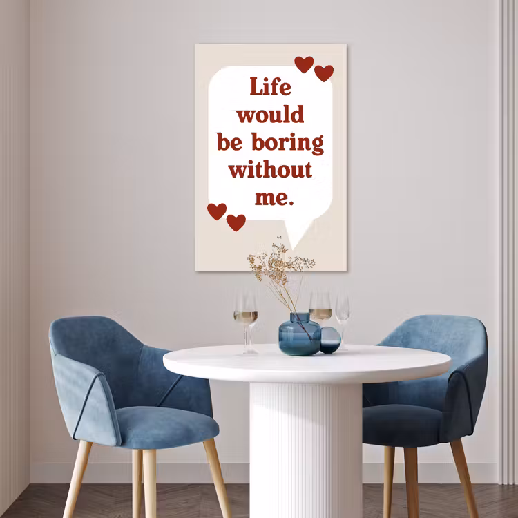 Poster - Quote - Tekstballon - Hartjes — 4