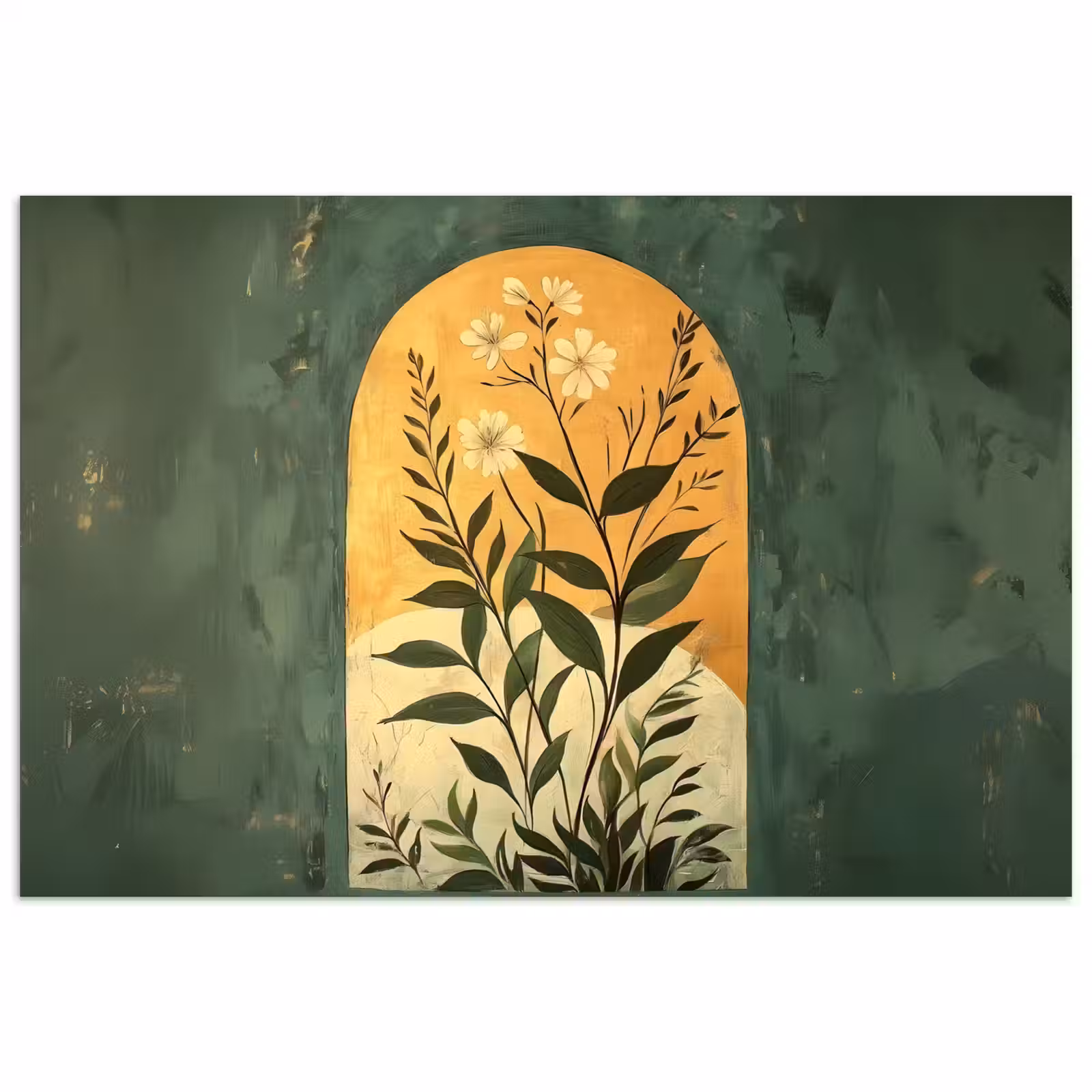 Poster - Plant - Bloemen - Wit — 1