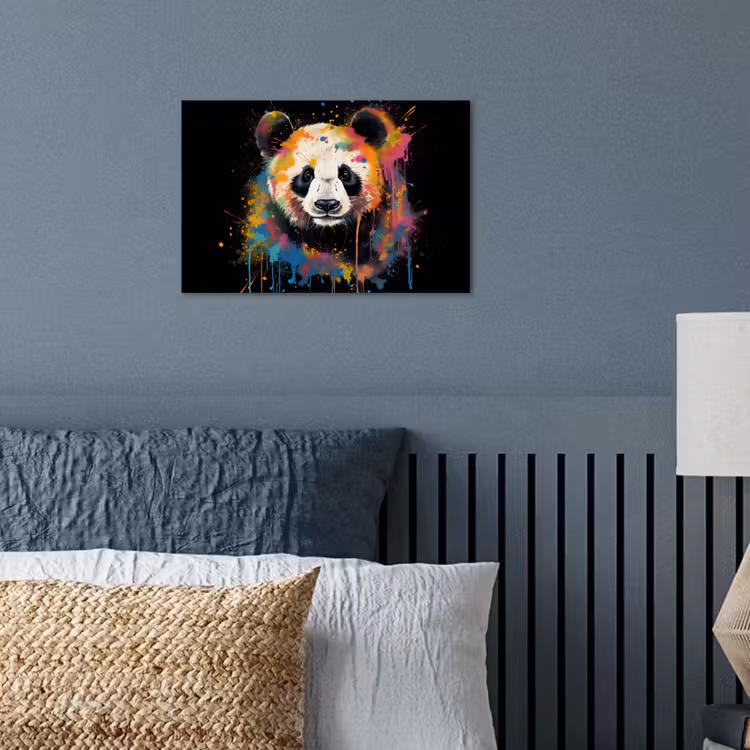 Poster - Panda - Graffiti - Dieren - Zwart - Kleuren — 3