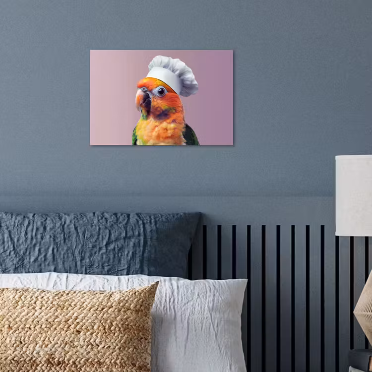 Poster - Papegaai - Koksmuts - Nieuwsgierig - Vogel — 3