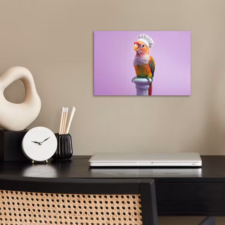 Poster - Papegaai - Koksmuts - Pilaar - Vogel — 2