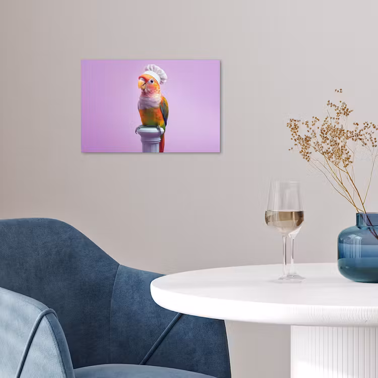 Poster - Papegaai - Koksmuts - Pilaar - Vogel — 4