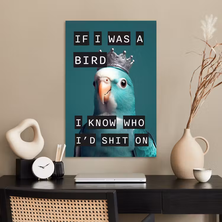 Poster - Parkiet - Turquoise - Quotes - Decoratie — 2