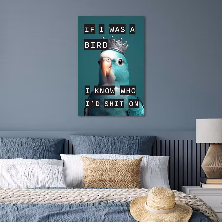 Poster - Parkiet - Turquoise - Quotes - Decoratie — 3