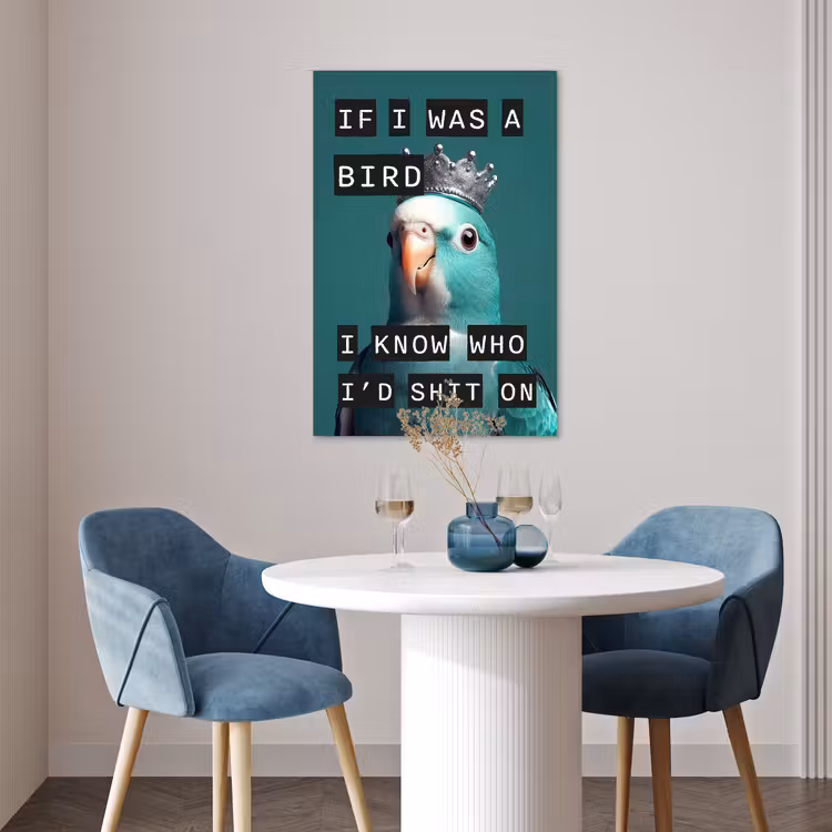 Poster - Parkiet - Turquoise - Quotes - Decoratie — 4