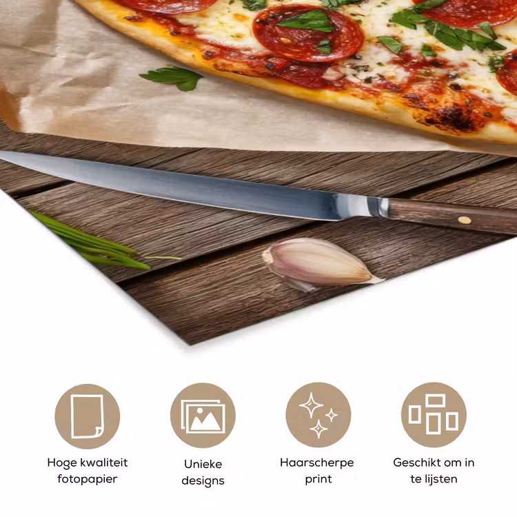 Poster - Pizza - Hart - Pepperoni - Tomaat — 5