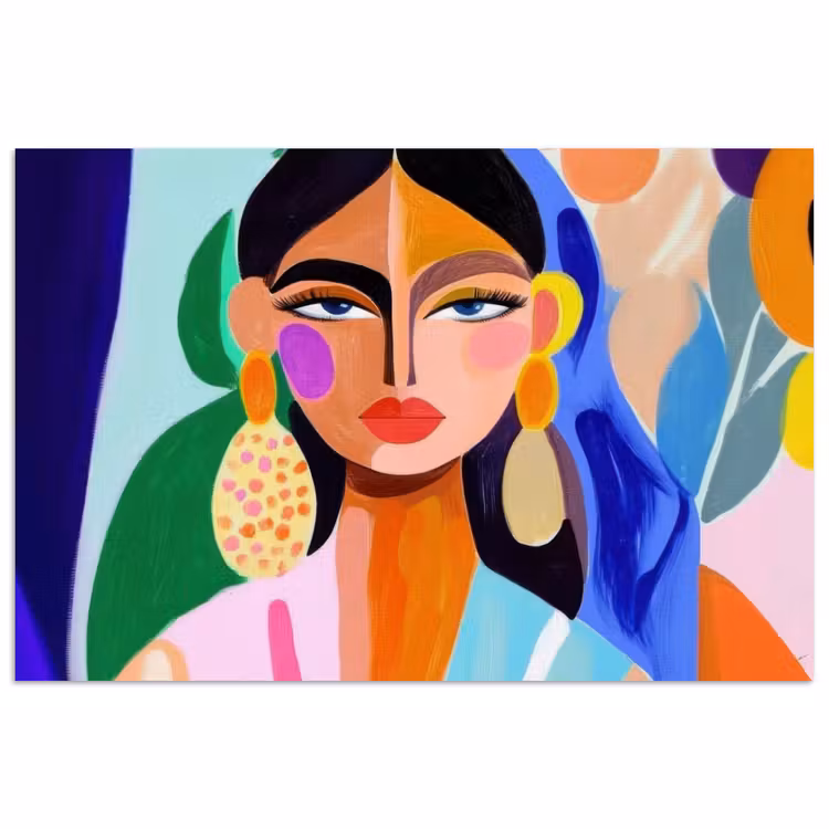 Poster - Portret - Vrouw - Modern — 1