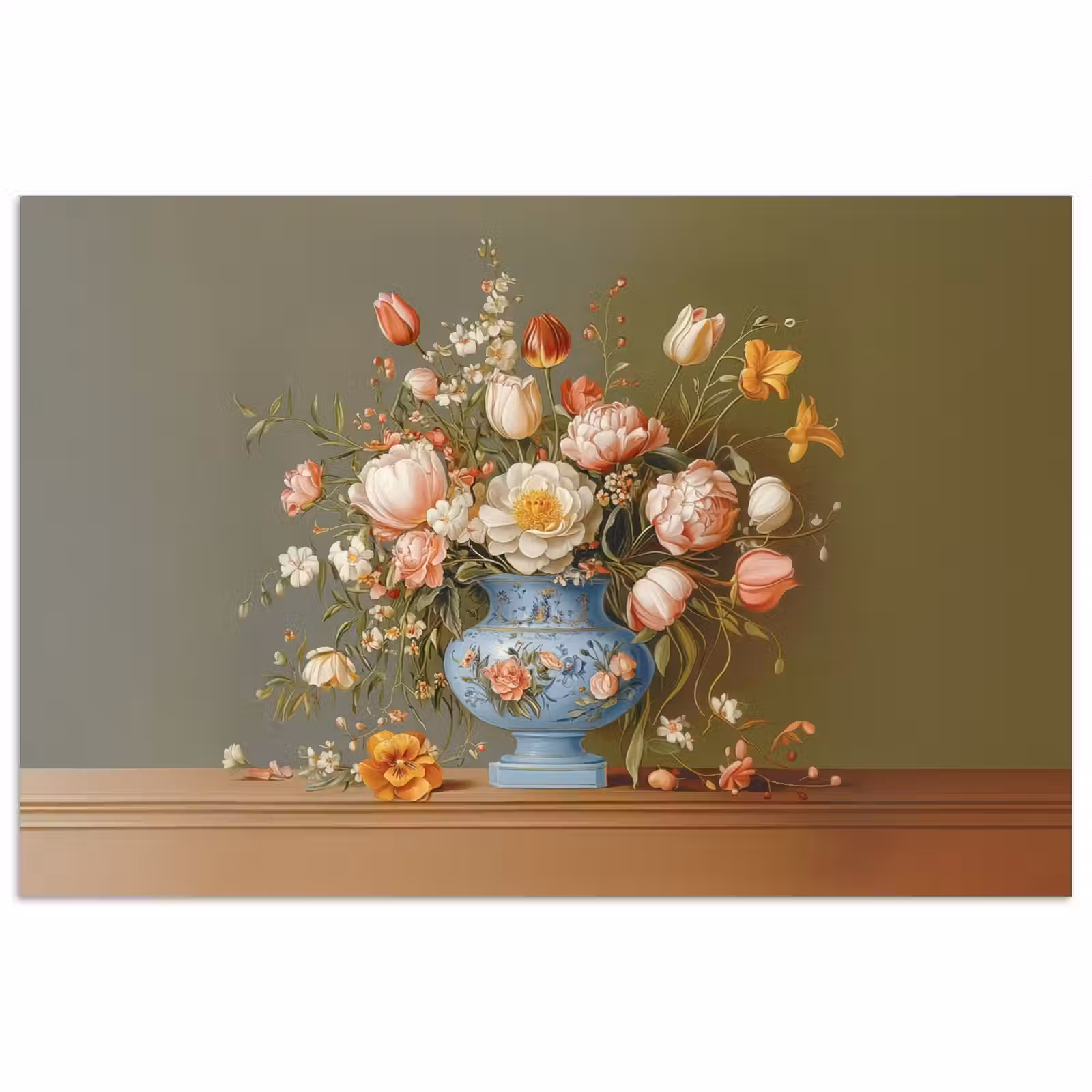 Poster - Neutral - Bloemen - Boeket - Vaas — 1