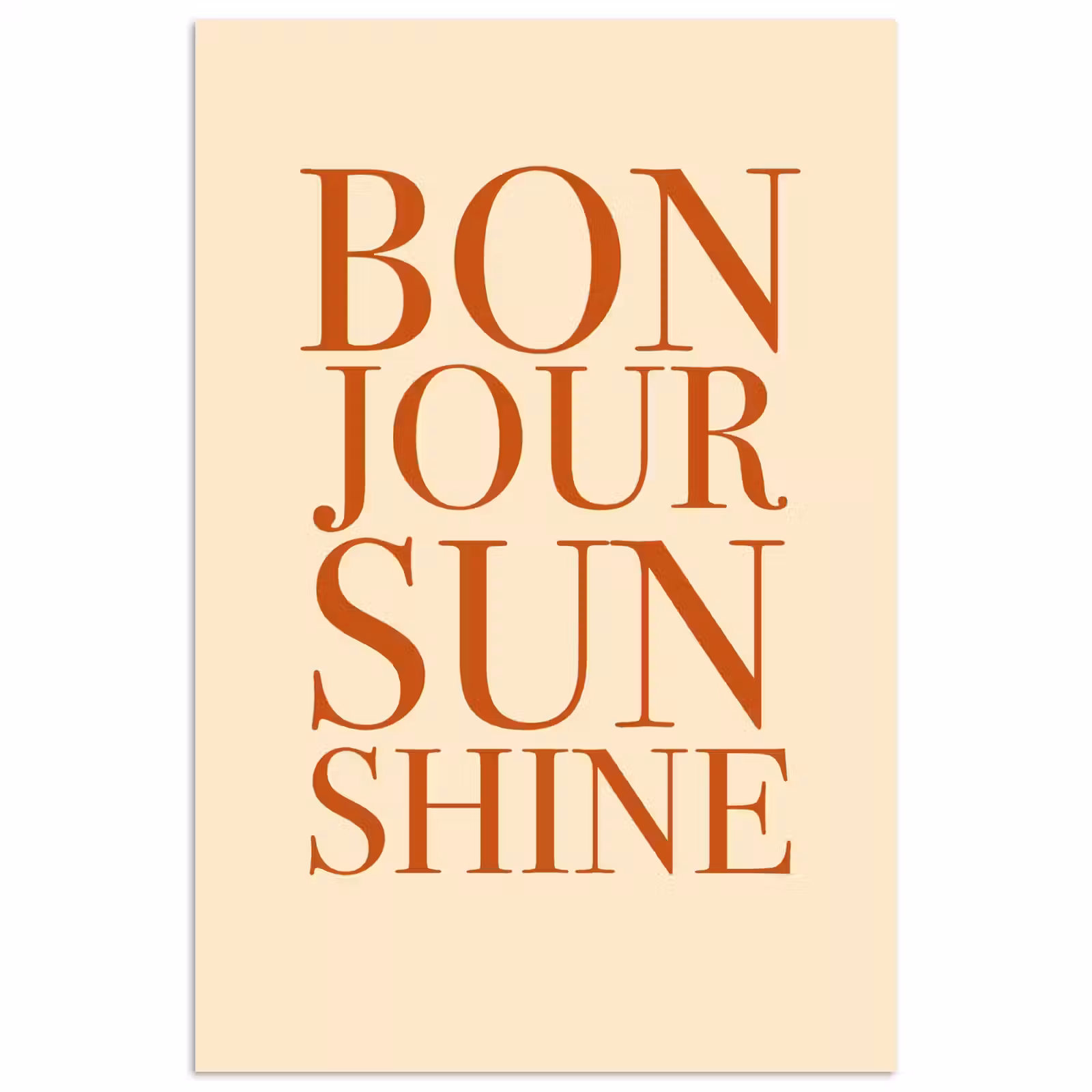 Poster - Oranje - Quote - Sun — 1
