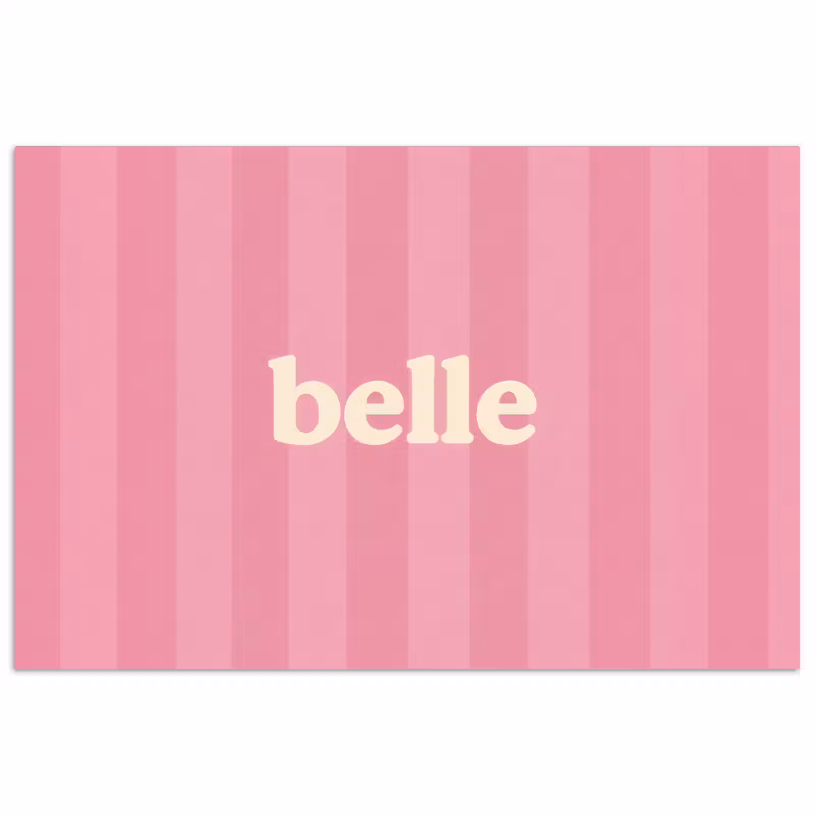 Poster - Roze - Gestreept - Belle — 1