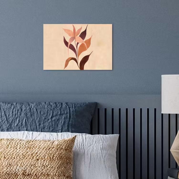 Poster - Minimalistisch - Bloem - Bladeren - Beige — 3