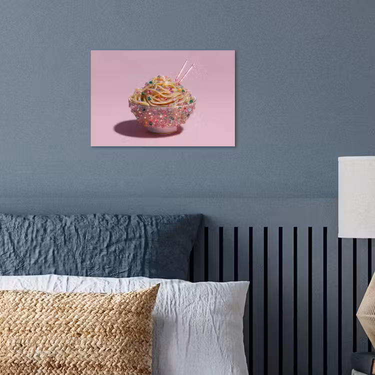 Poster - Noodles - Edelstenen - Stokjes - Roze — 3