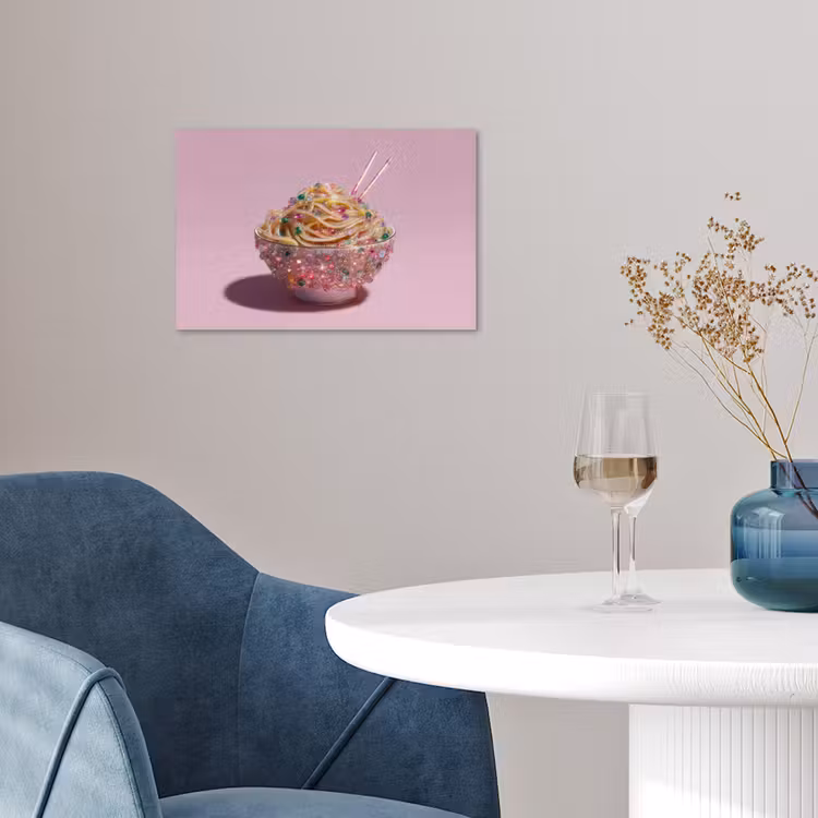 Poster - Noodles - Edelstenen - Stokjes - Roze — 4