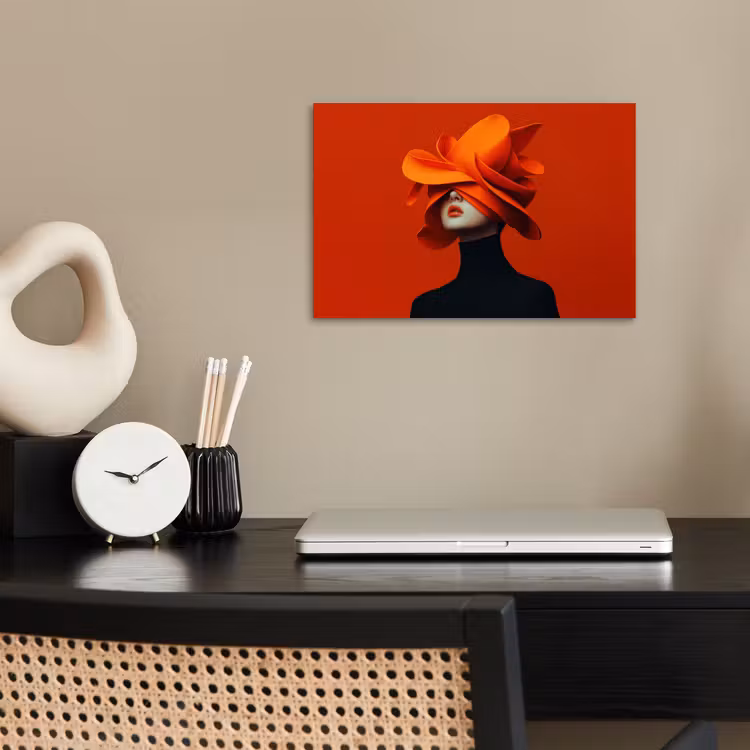 Poster - Oranje - Hoed - Vrouw — 2