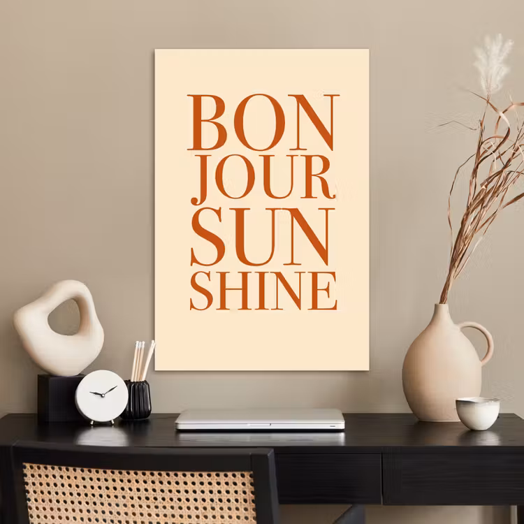 Poster - Oranje - Quote - Sun — 2