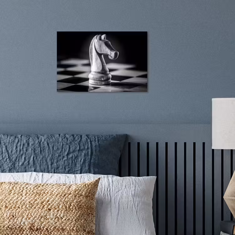 Poster - Paard - Hout - Schaalbord - Zwart — 3