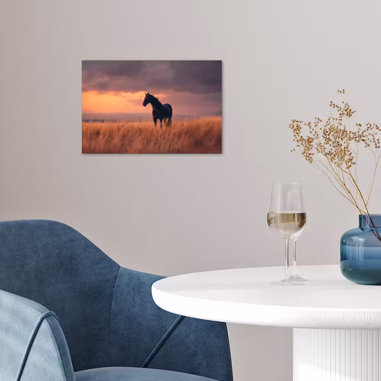Poster - Paard - Wolken - Open veld — 4
