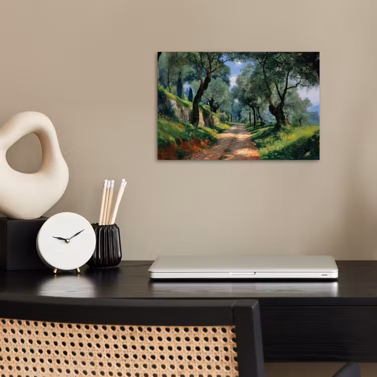 Poster - Pad - Bomen - Schaduw - — 2