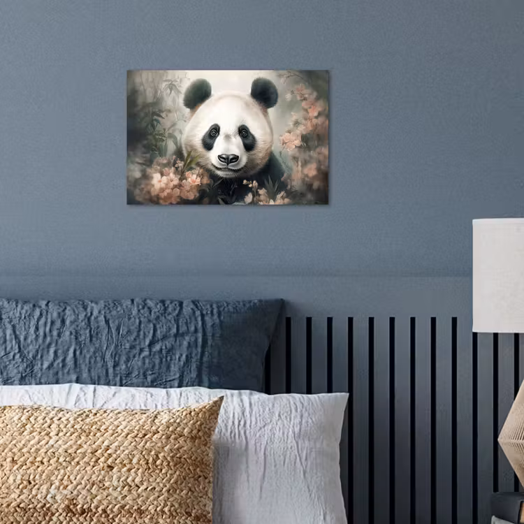 Poster - Panda - Dieren - Bloemen - Planten — 3