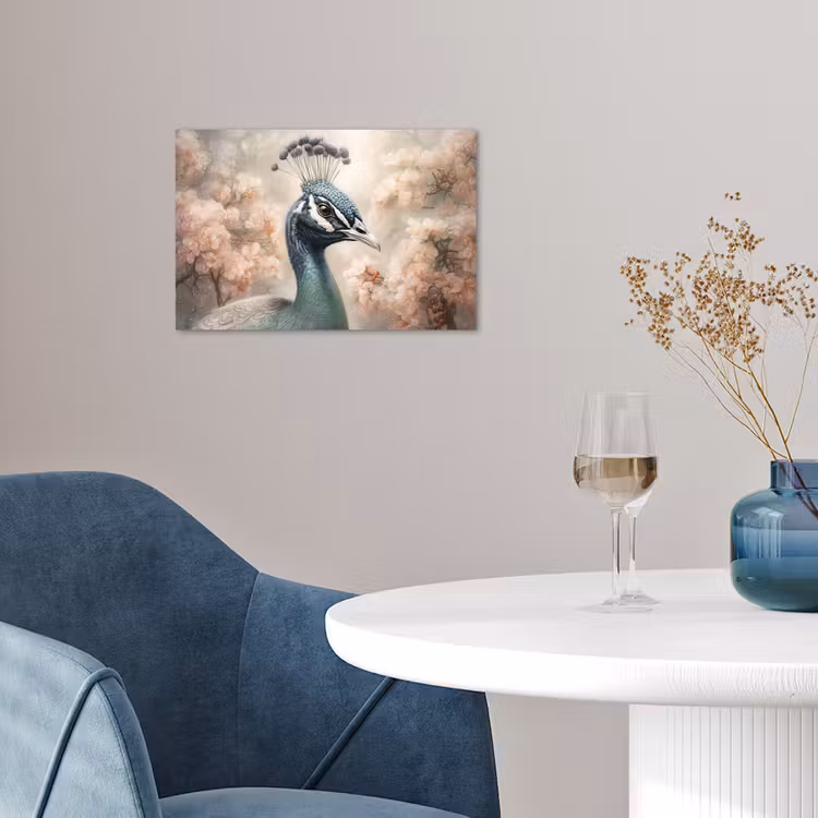 Poster - Pauw - Vogels - Bloemen - Boom - Botanisch — 4