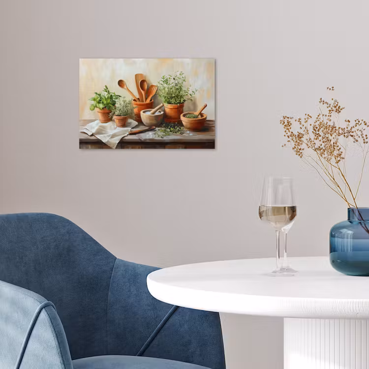 Poster - Potten - Kruiden - Hout — 4