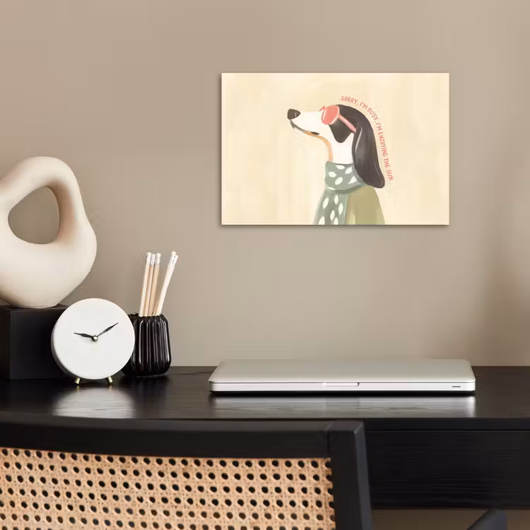 Poster - Quote - Hond - Zonnebril — 2
