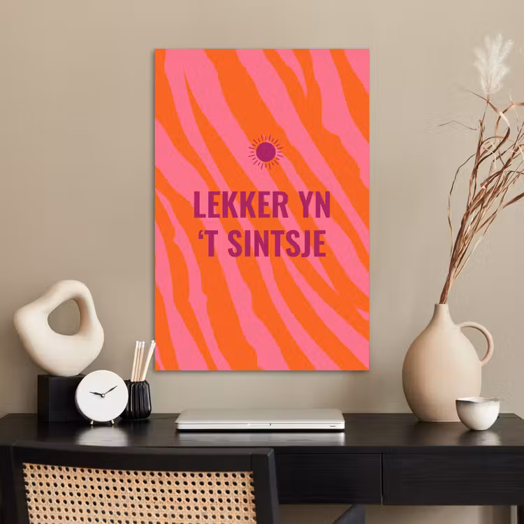 Poster - Quote - Zomer - Roze — 2