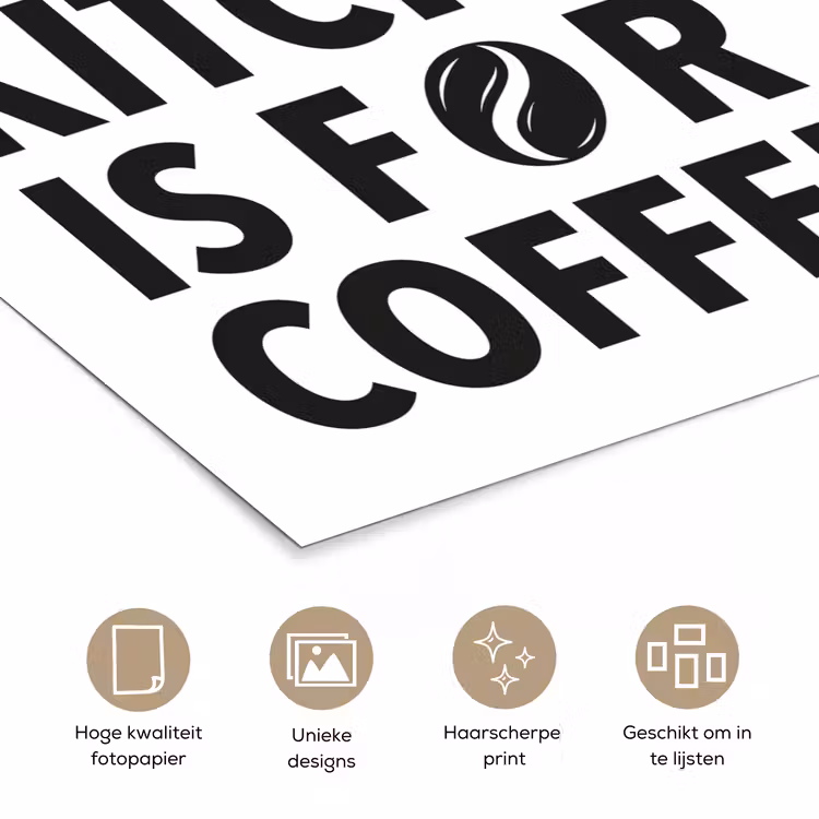 Poster - Quotes - Koffie - Bonen - Modern — 5