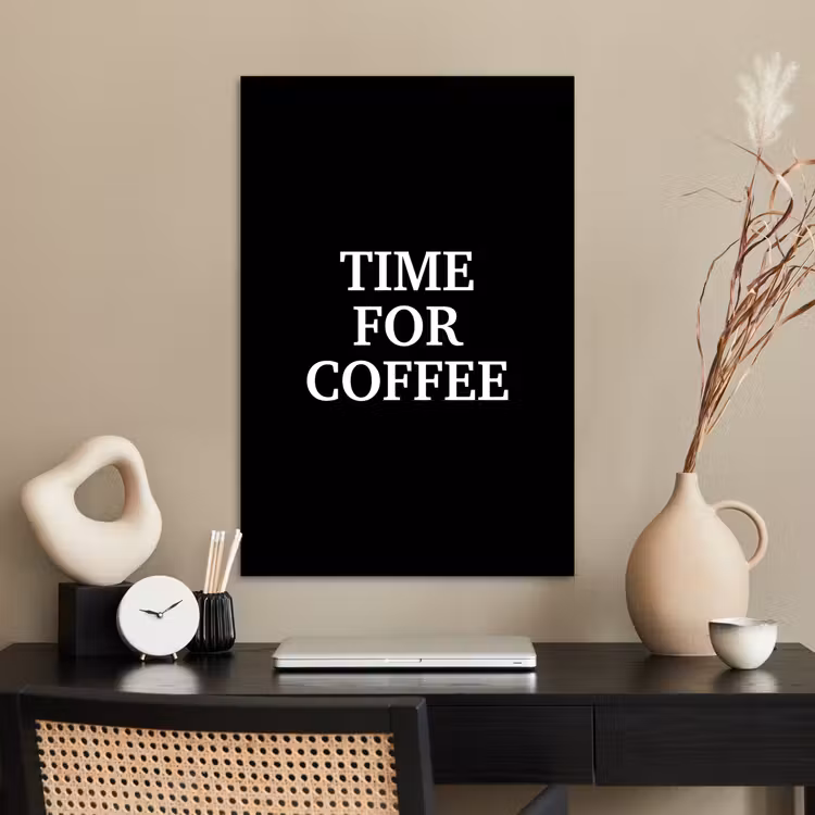 Poster - Quotes - Letters - Koffie - Zwart — 2