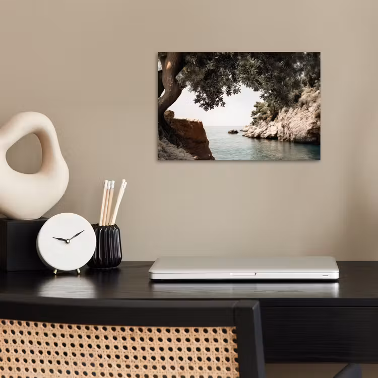 Poster - Rotsen - Zee - Boom - Groen — 2
