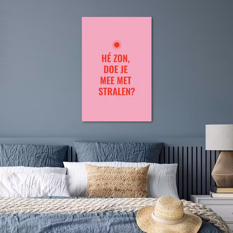 Poster - Roze - Zon - Quote — 3
