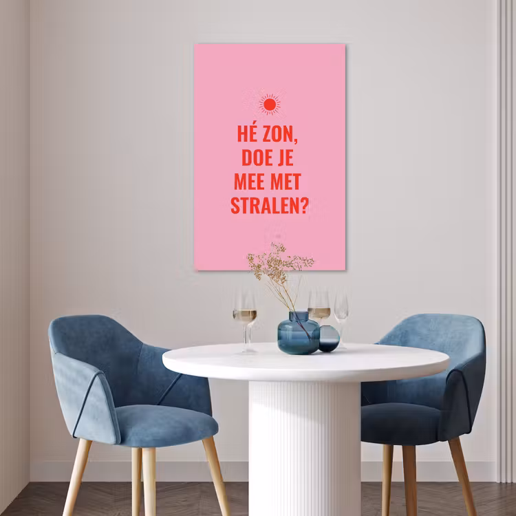 Poster - Roze - Zon - Quote — 4