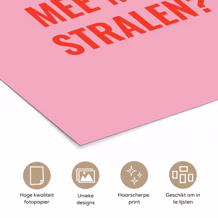 Poster - Roze - Zon - Quote — 5