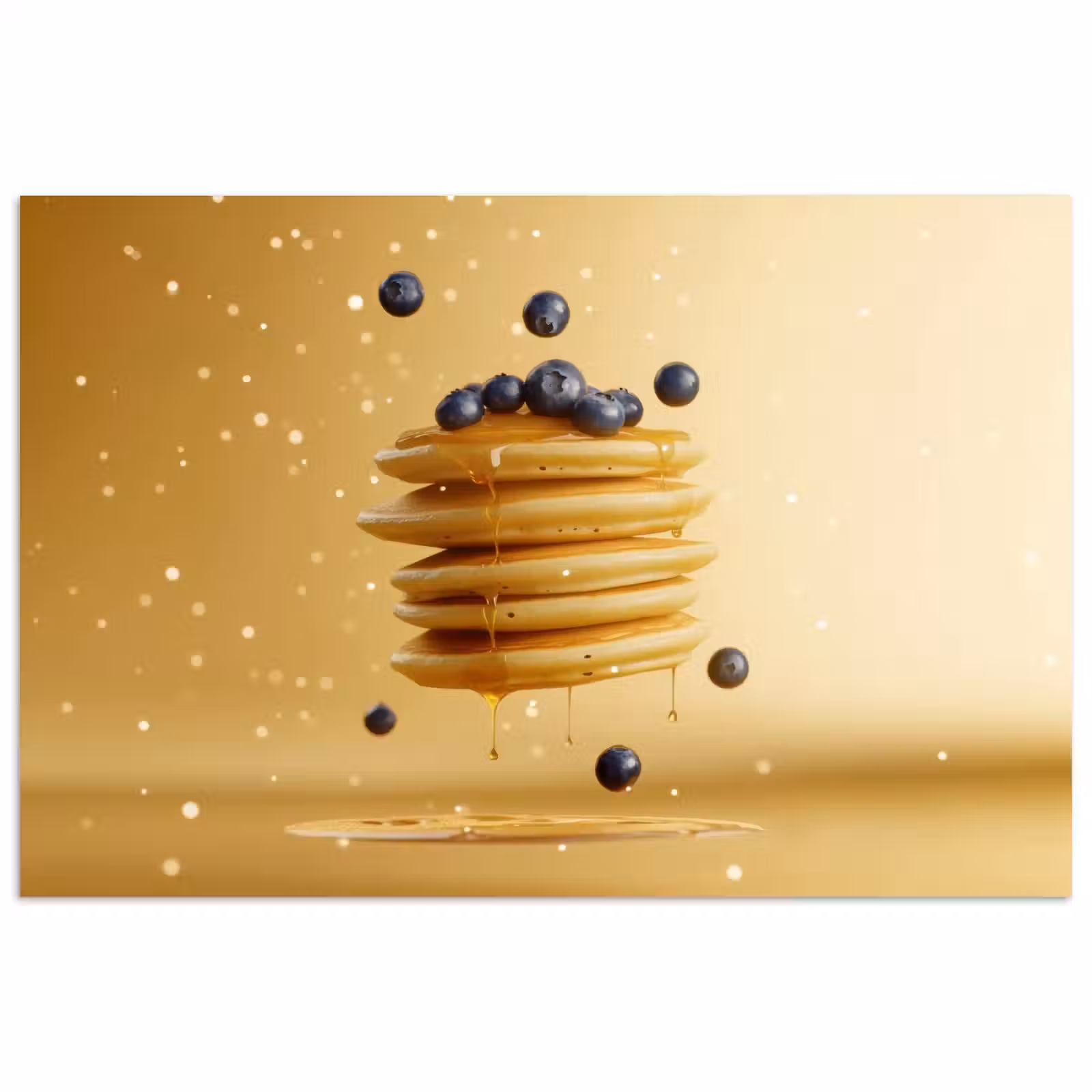 Poster - Pannenkoeken - Eten - Honing - Geel — 1