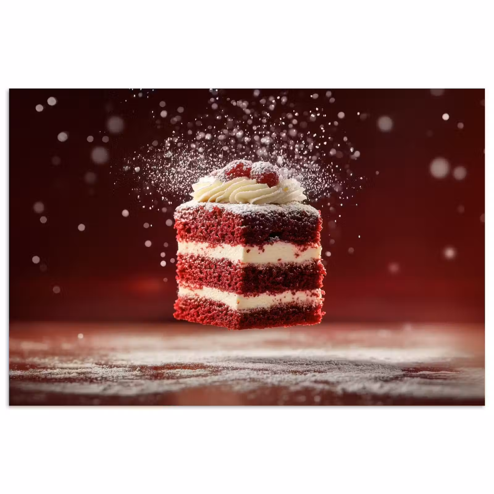 Poster - Rode - Velvet - Taart - Eten — 1
