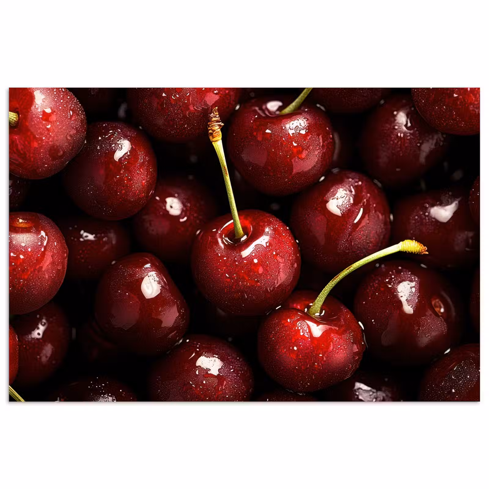 Poster - Rood - Fruit - Kersen — 1