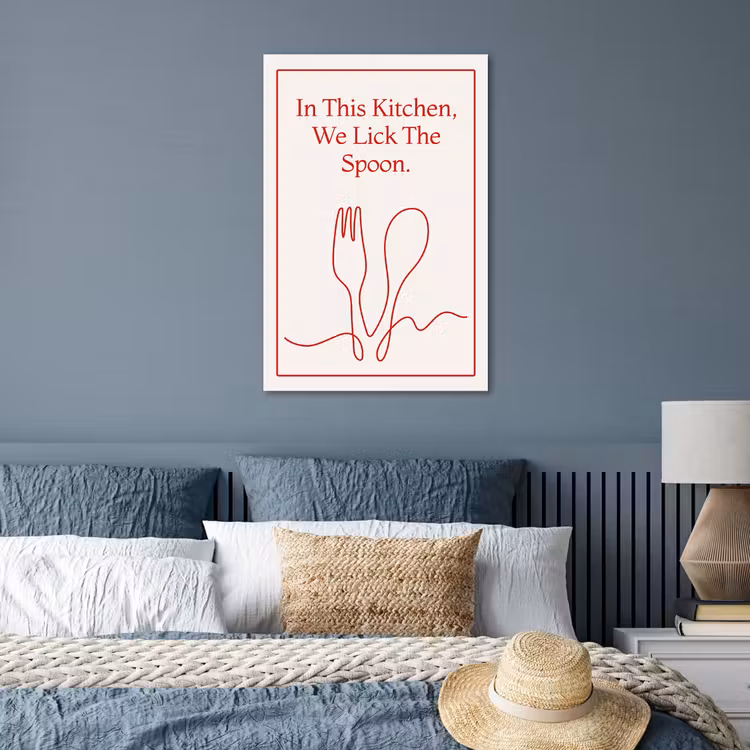 Poster - Minimalistisch - Vork - Lepel - Lijntekening — 3