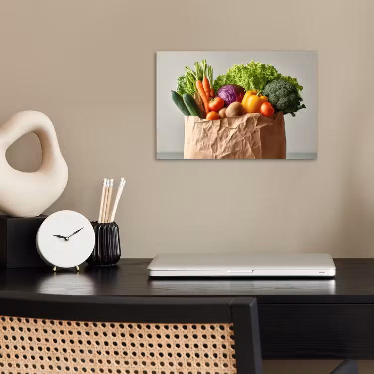 Poster - Papieren - Boodschappen - Groente - Kleurrijk — 2