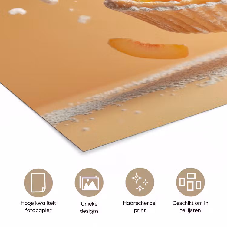 Poster - Peach - Eten - Taart - Oranje — 5