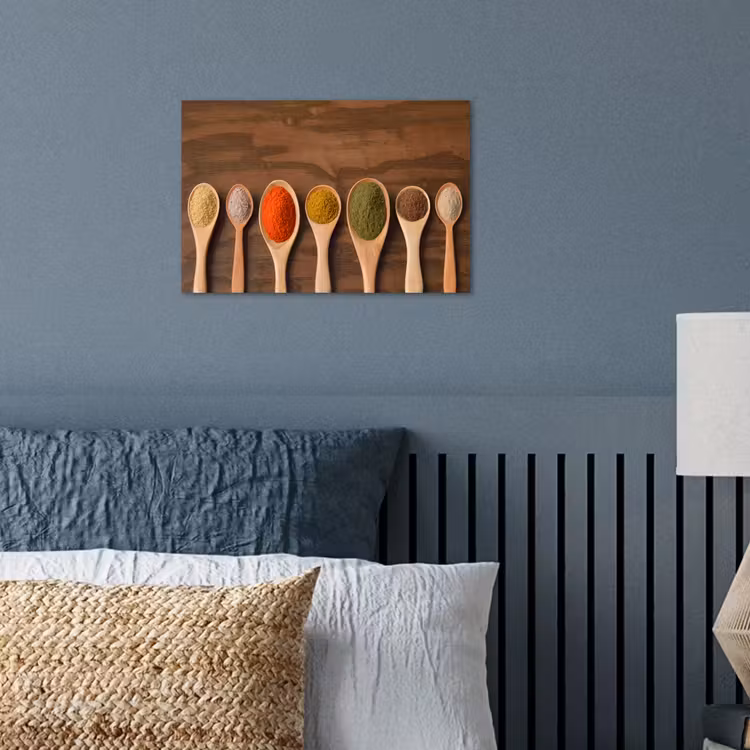 Poster - Pollepel - Kruiden - Eten - Specerijen - Tafel — 3