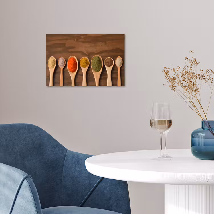 Poster - Pollepel - Kruiden - Eten - Specerijen - Tafel — 4