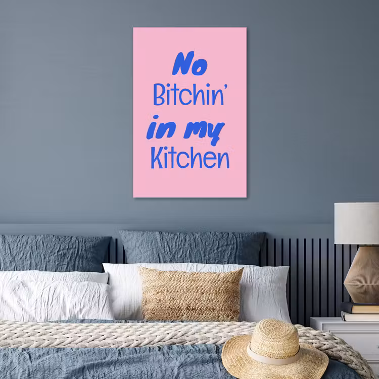 Poster - Quote - Blauw - Lettertype - Keuken — 3