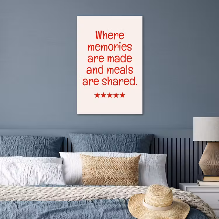 Poster - Quote - Sterren - Rood - Memories — 3